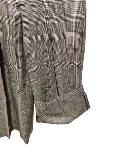 ATON（エイトン）ATON (エイトン) LINEN HOUNDS TOOTH グレー サイズ:Ｓの古着・服飾アイテム