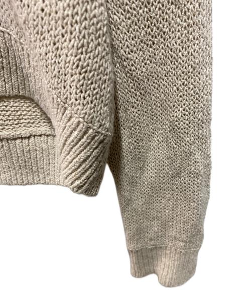 GALERIE VIE（ギャルリーヴィー）GALERIE VIE (ギャルリーヴィー) ラスティックヤーン Vネックプルオーバー ベージュ サイズ:FREEの古着・服飾アイテム