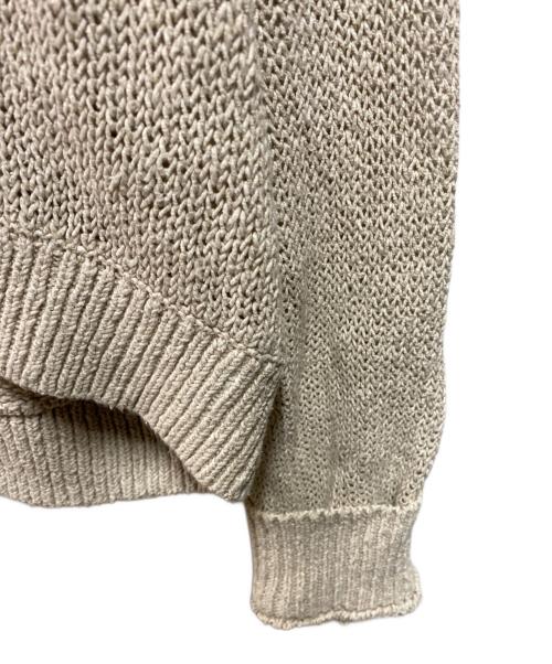 GALERIE VIE（ギャルリーヴィー）GALERIE VIE (ギャルリーヴィー) ラスティックヤーン Vネックプルオーバー ベージュ サイズ:FREEの古着・服飾アイテム