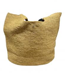 HELEN KAMINSKI（ヘレンカミンスキー）の古着「ジョージア ラフィアバッグ カゴバッグ ストローバッグ」｜ベージュ