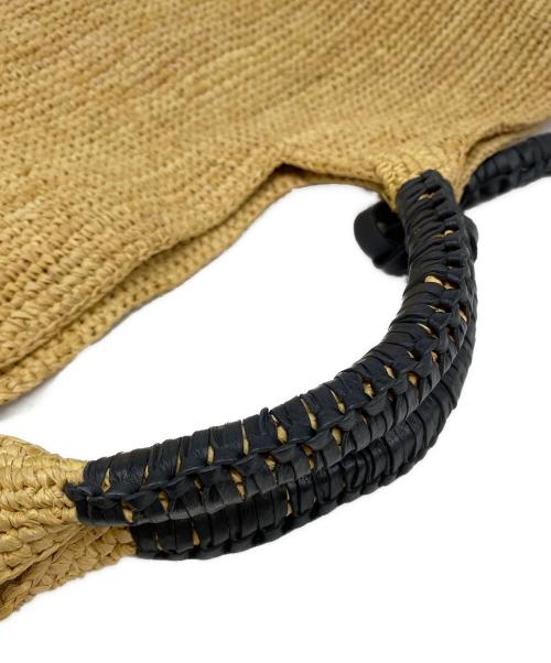 HELEN KAMINSKI（ヘレンカミンスキー）HELEN KAMINSKI (ヘレンカミンスキー) ジョージア ラフィアバッグ カゴバッグ ストローバッグ ベージュの古着・服飾アイテム