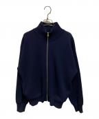 Traditional Weatherwearトラディショナルウェザーウェア）の古着「ABRIDGE エブリッジ カーディガン ドライバーズニット」｜ネイビー