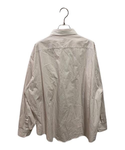 Christian Dior（クリスチャン ディオール）Christian Dior (クリスチャン ディオール) 90's ストライプシャツ  ホワイト×レッド サイズ:34-35の古着・服飾アイテム