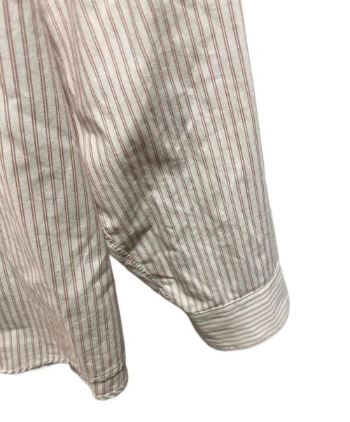 Christian Dior（クリスチャン ディオール）Christian Dior (クリスチャン ディオール) 90's ストライプシャツ  ホワイト×レッド サイズ:34-35の古着・服飾アイテム