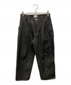 Traditional Weatherwearトラディショナルウェザーウェア）の古着「25SS UNIONSLACKS 102D DENIM ユニオンスラックス デニムパンツ」｜ブラック