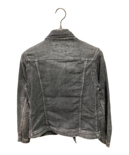 Hysteric Glamour（ヒステリックグラマー）Hysteric Glamour (ヒステリックグラマー) スウェットデニムライダースジャケット ブラック サイズ:FREEの古着・服飾アイテム