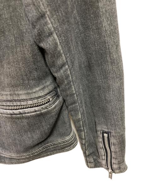 Hysteric Glamour（ヒステリックグラマー）Hysteric Glamour (ヒステリックグラマー) スウェットデニムライダースジャケット ブラック サイズ:FREEの古着・服飾アイテム