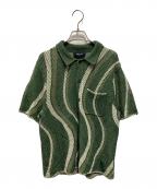Dimeダイム）の古着「Soleil Button Up Knit ソレイユ ボタンアップ ニット」｜グリーン
