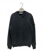 STONE ISLANDストーンアイランド）の古着「クルーネックワッペンロゴスウェット」｜ブラック