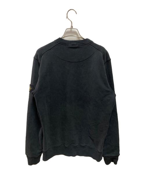 STONE ISLAND（ストーンアイランド）STONE ISLAND (ストーンアイランド) クルーネックワッペンロゴスウェット ブラック サイズ:Mの古着・服飾アイテム