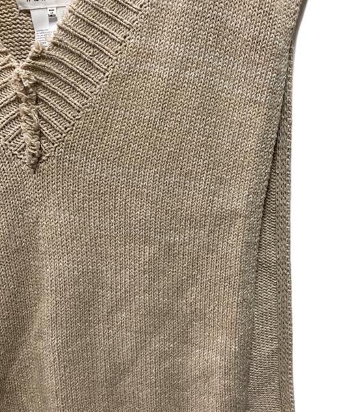 Maison Margiela（メゾンマルジェラ）Maison Margiela (メゾンマルジェラ) コットンセルロースヘンプニットベスト S50TH0056 ベージュ サイズ:Sの古着・服飾アイテム