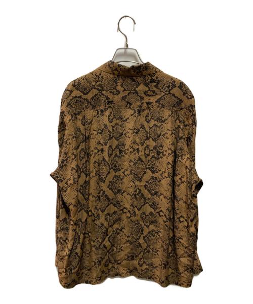 WACKO MARIA（ワコマリア）WACKO MARIA (ワコマリア) HAWAIIAN SHIRT L/S パイソン ベージュ サイズ:Ｍの古着・服飾アイテム