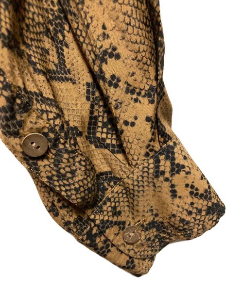 WACKO MARIA（ワコマリア）WACKO MARIA (ワコマリア) HAWAIIAN SHIRT L/S パイソン ベージュ サイズ:Ｍの古着・服飾アイテム