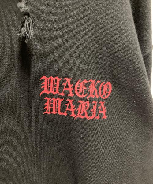 WACKO MARIA（ワコマリア）WACKO MARIA HEAVY WEIGHT ZIP HOODED SWEAT SHIRT ヘビーウェイト ジップ フーデッド スウェットシャツ DEATH ROW RECORDS パーカー フーディー ブラック サイズ:Ｍの古着・服飾アイテム