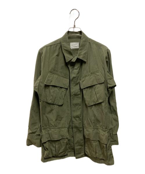 US ARMY（ユーエスアーミー）US ARMY (ユーエスアーミー) 70sジャングルファティーグジャケット 8415-935-4703 リップストップ ミリタリージャケット グリーン サイズ:XSの古着・服飾アイテム