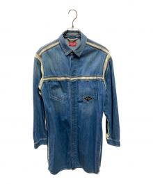 DIESEL（ディーゼル）の古着「ロングデニムシャツ」｜インディゴ