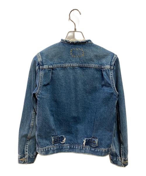 R.H.Vintage（ロンハーマン・ヴィンテージ）R.H.Vintage (ロンハーマン・ヴィンテージ) ノーカラーデニムジャケット インディゴ サイズ:XSの古着・服飾アイテム