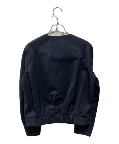 ebure（エブール）ebure (エブール) ノーカラージャケット 2510400081 ネイビー サイズ:36の古着・服飾アイテム