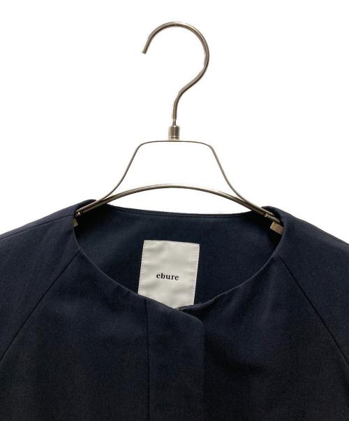 ebure（エブール）ebure (エブール) ノーカラージャケット 2510400081 ネイビー サイズ:36の古着・服飾アイテム