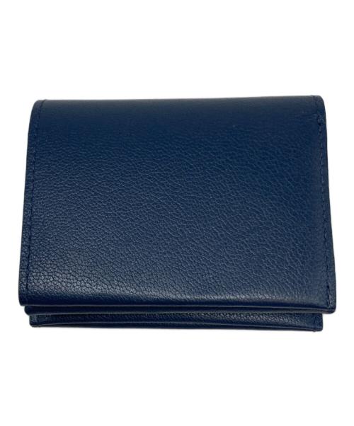 MOLINI（モリニ）MOLINI (モリニ) Bifold Compact Wallet - Navy × Navy ネイビーの古着・服飾アイテム
