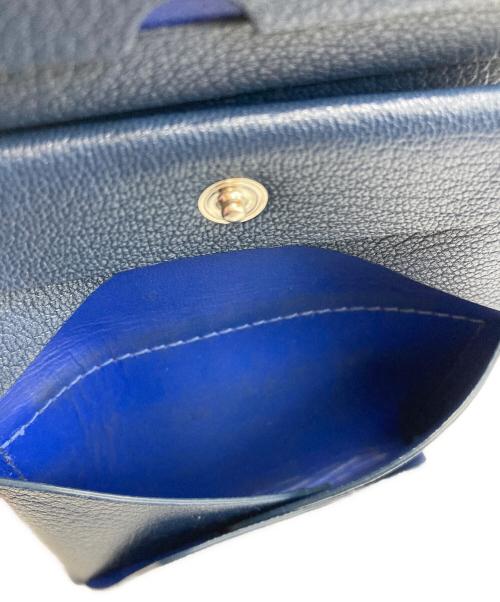 MOLINI（モリニ）MOLINI (モリニ) Bifold Compact Wallet - Navy × Navy ネイビーの古着・服飾アイテム