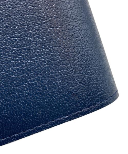 MOLINI（モリニ）MOLINI (モリニ) Bifold Compact Wallet - Navy × Navy ネイビーの古着・服飾アイテム