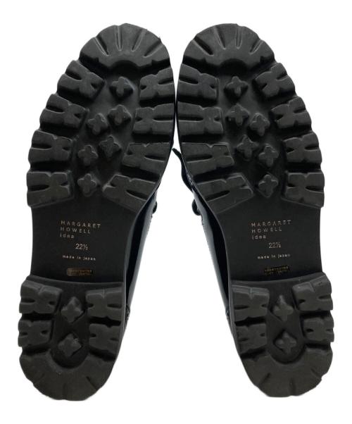 MARGARET HOWELL idea（マーガレット ハウエル アイディア）MARGARET HOWELL idea (マーガレット ハウエル アイディア) 25AW タンクソールタッセルモチーフフリンジシューズ ブラック サイズ:22 1/2の古着・服飾アイテム