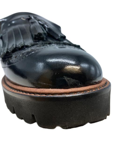 MARGARET HOWELL idea（マーガレット ハウエル アイディア）MARGARET HOWELL idea (マーガレット ハウエル アイディア) 25AW タンクソールタッセルモチーフフリンジシューズ ブラック サイズ:22 1/2の古着・服飾アイテム