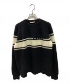 MARNIマルニ）の古着「stripe sweater」｜ブラック