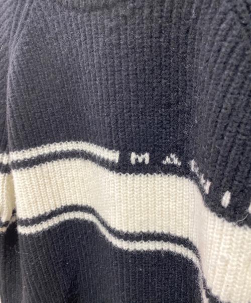 MARNI（マルニ）MARNI (マルニ) stripe sweater ブラック サイズ:14の古着・服飾アイテム