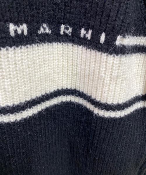MARNI（マルニ）MARNI (マルニ) stripe sweater ブラック サイズ:14の古着・服飾アイテム