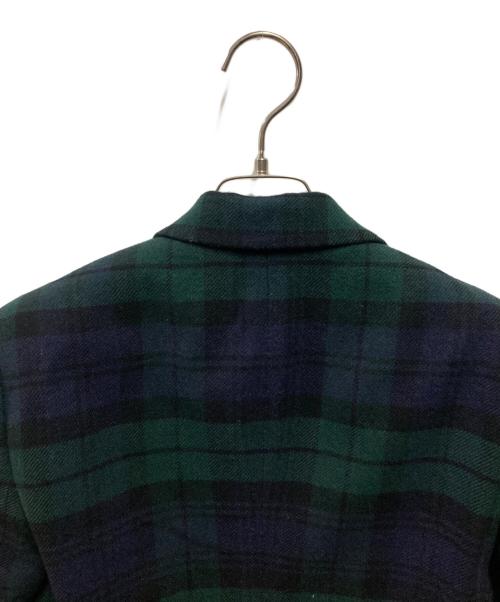 POLO RALPH LAUREN（ポロ・ラルフローレン）POLO RALPH LAUREN (ポロ・ラルフローレン) チェックウールジャケット グリーン サイズ:2の古着・服飾アイテム
