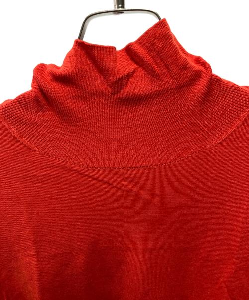 THE SHINZONE（ザ シンゾーン）THE SHINZONE (ザ シンゾーン) COTTON SILK HIGH NECK KNIT レッド サイズ:Ｆ0の古着・服飾アイテム