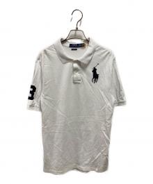POLO RALPH LAUREN（ポロ・ラルフローレン）の古着「ビッグポニーポロシャツ」｜ホワイト