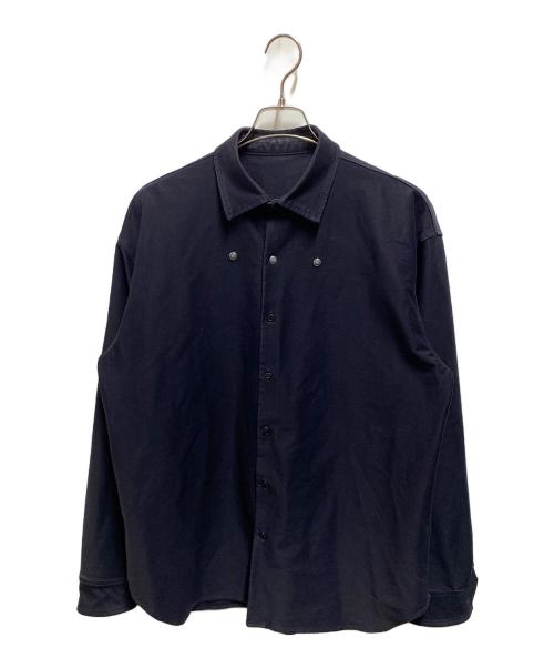 Porter Classic（ポータークラシック）Porter Classic (ポータークラシック) STRETCH SHIRT ネイビー サイズ:Ｌの古着・服飾アイテム