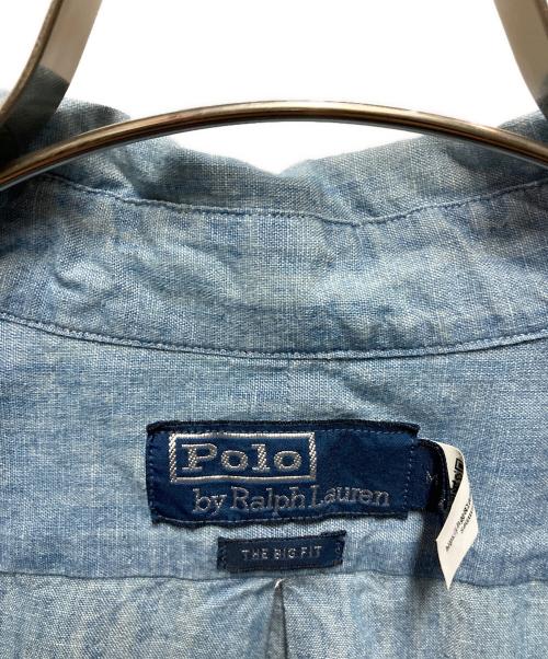POLO RALPH LAUREN（ポロ・ラルフローレン）POLO RALPH LAUREN (ポロ・ラルフローレン) THE BIG FIT  ボタンダウンシャツ インディゴ サイズ:Mの古着・服飾アイテム