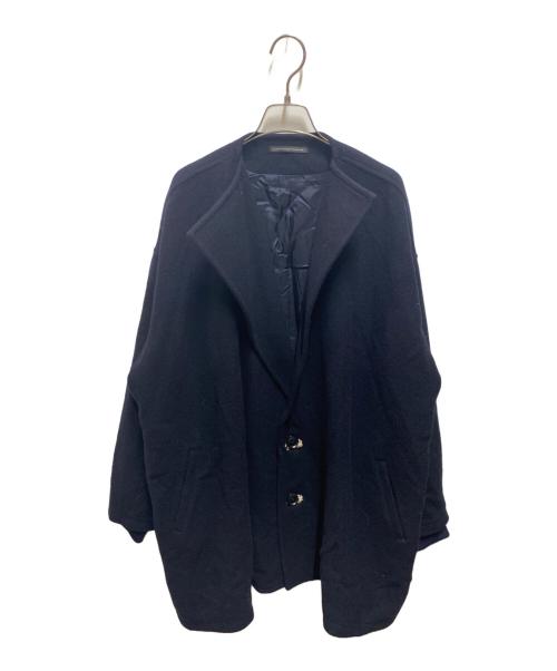 Y's（ワイズ）Y's (ワイズ) ノーカラーコート ネイビー サイズ:2の古着・服飾アイテム