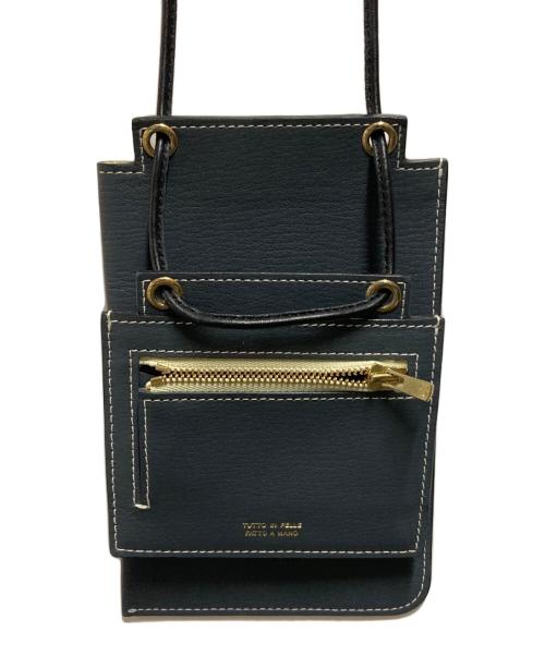 Larcobaleno（ラルコバレーノ）Larcobaleno (ラルコバレーノ) スマートW ショルダーウォレット ネイビーの古着・服飾アイテム