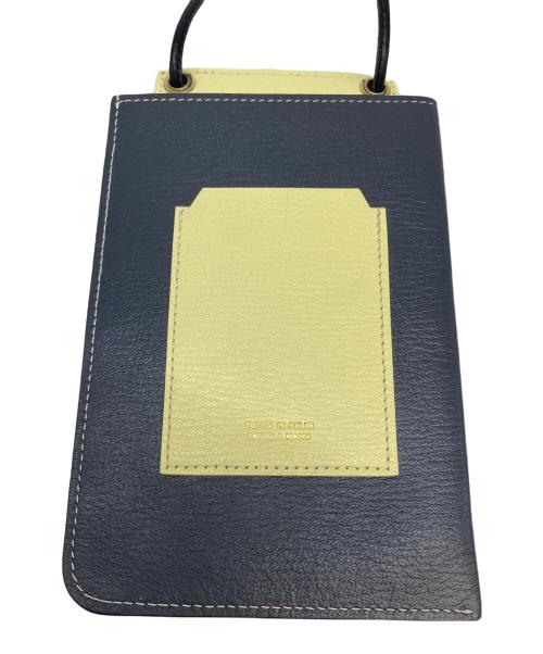 Larcobaleno（ラルコバレーノ）Larcobaleno (ラルコバレーノ) スマートW ショルダーウォレット ネイビーの古着・服飾アイテム