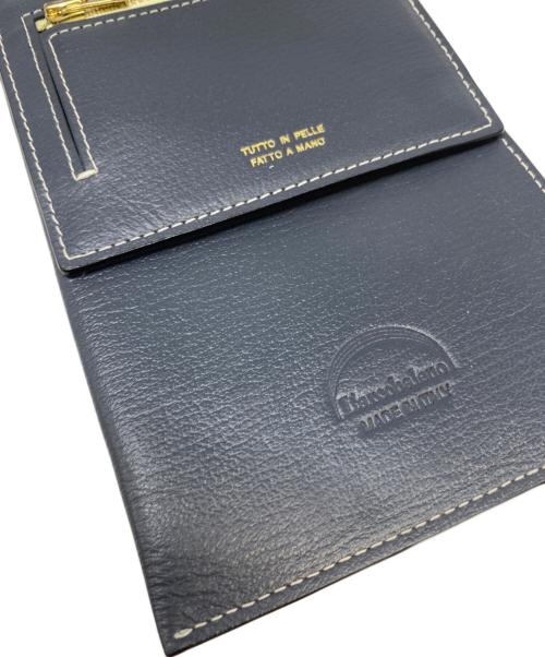 Larcobaleno（ラルコバレーノ）Larcobaleno (ラルコバレーノ) スマートW ショルダーウォレット ネイビーの古着・服飾アイテム