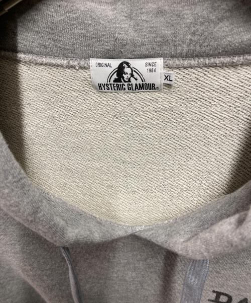 Hysteric Glamour（ヒステリックグラマー）Hysteric Glamour (ヒステリックグラマー) グラフィックフーディ グレー サイズ:XLの古着・服飾アイテム