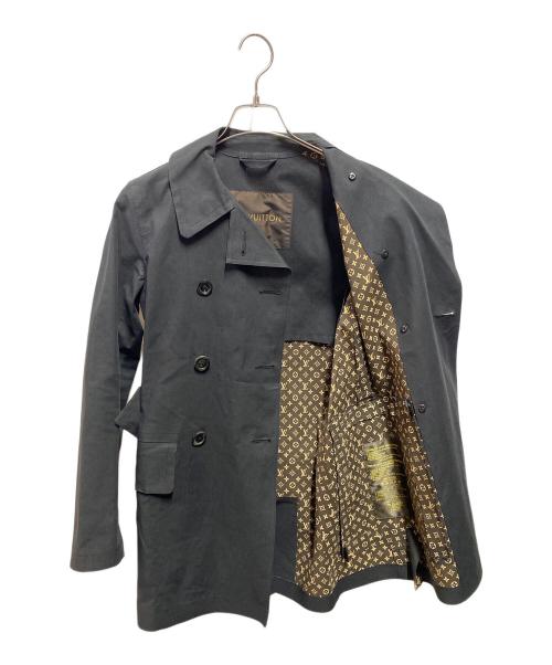 LOUIS VUITTON（ルイ ヴィトン）LOUIS VUITTON (ルイ ヴィトン) 裏地モノグラムゴム引きコート ブラック サイズ:36の古着・服飾アイテム