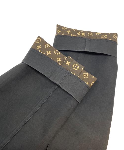 LOUIS VUITTON（ルイ ヴィトン）LOUIS VUITTON (ルイ ヴィトン) 裏地モノグラムゴム引きコート ブラック サイズ:36の古着・服飾アイテム