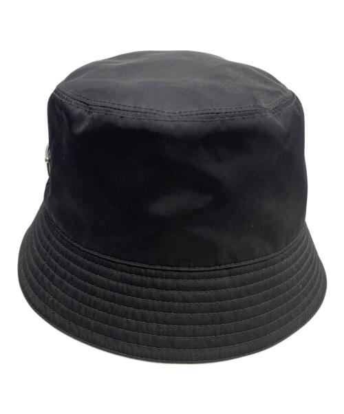 PRADA（プラダ）PRADA (プラダ) ReNylonバケットハット 2HC137 2DMI ブラック サイズ:Ｌの古着・服飾アイテム