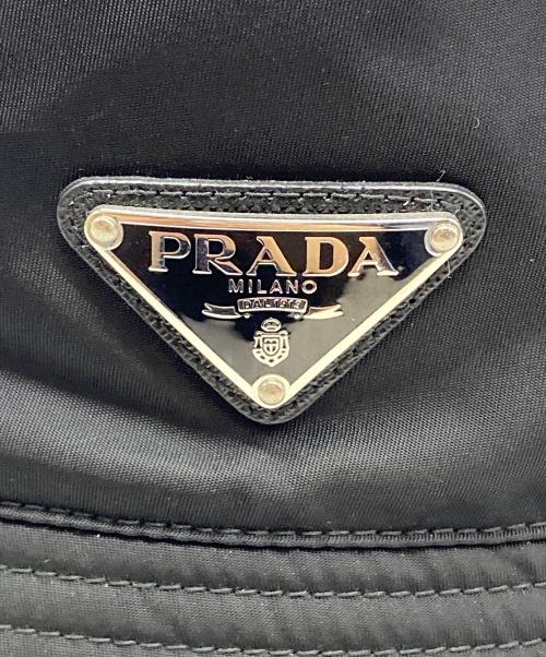 PRADA（プラダ）PRADA (プラダ) ReNylonバケットハット 2HC137 2DMI ブラック サイズ:Ｌの古着・服飾アイテム