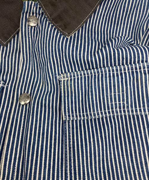 Carter's（カーターズ）Carter's (カーターズ) 80sヒッコリーカバーオール ホワイト×ブルー サイズ:Lの古着・服飾アイテム