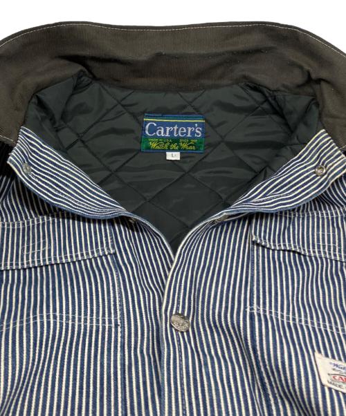 Carter's（カーターズ）Carter's (カーターズ) 80sヒッコリーカバーオール ホワイト×ブルー サイズ:Lの古着・服飾アイテム