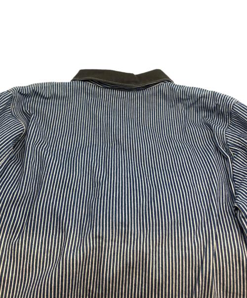 Carter's（カーターズ）Carter's (カーターズ) 80sヒッコリーカバーオール ホワイト×ブルー サイズ:Lの古着・服飾アイテム