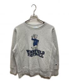 Champion REVERSE WEAVE（チャンピオン リバース ウィーブ）の古着「プリントスウェット」｜グレー