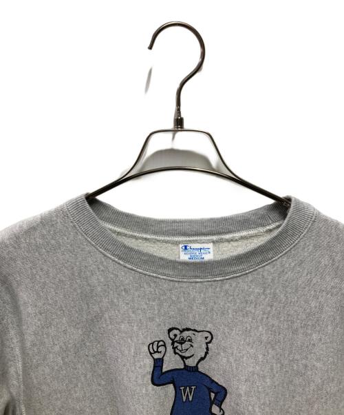 Champion REVERSE WEAVE（チャンピオン リバース ウィーブ）Champion REVERSE WEAVE (チャンピオン リバース ウィーブ) プリントスウェット グレー サイズ:Mの古着・服飾アイテム